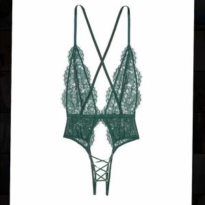 Victoria Secret - Lace Plunge Crochless Teddy - Very Sexy